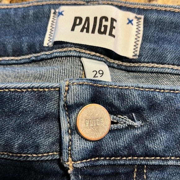 Paige Brigitte Slim Boyfriend Mid-Rise Jean in Roam size 29 - Picture 10 of 13